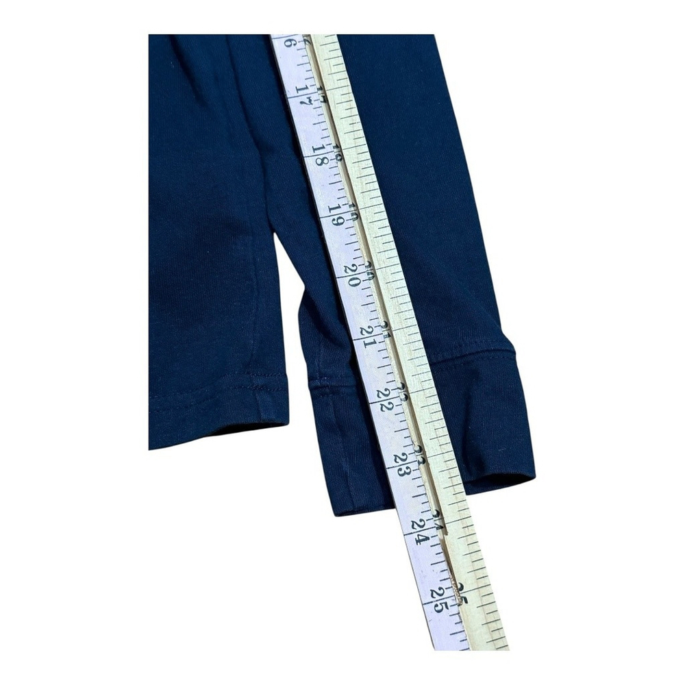 Abercrombie Kids Shirt Youth 15/16 Navy Blue Long Sleeve Crew Neck Logo Top - Picture 2 of 7